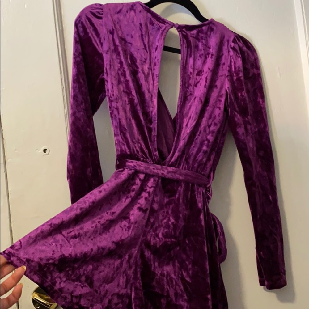 Topshop Velvet Romper - Picture 5 of 5